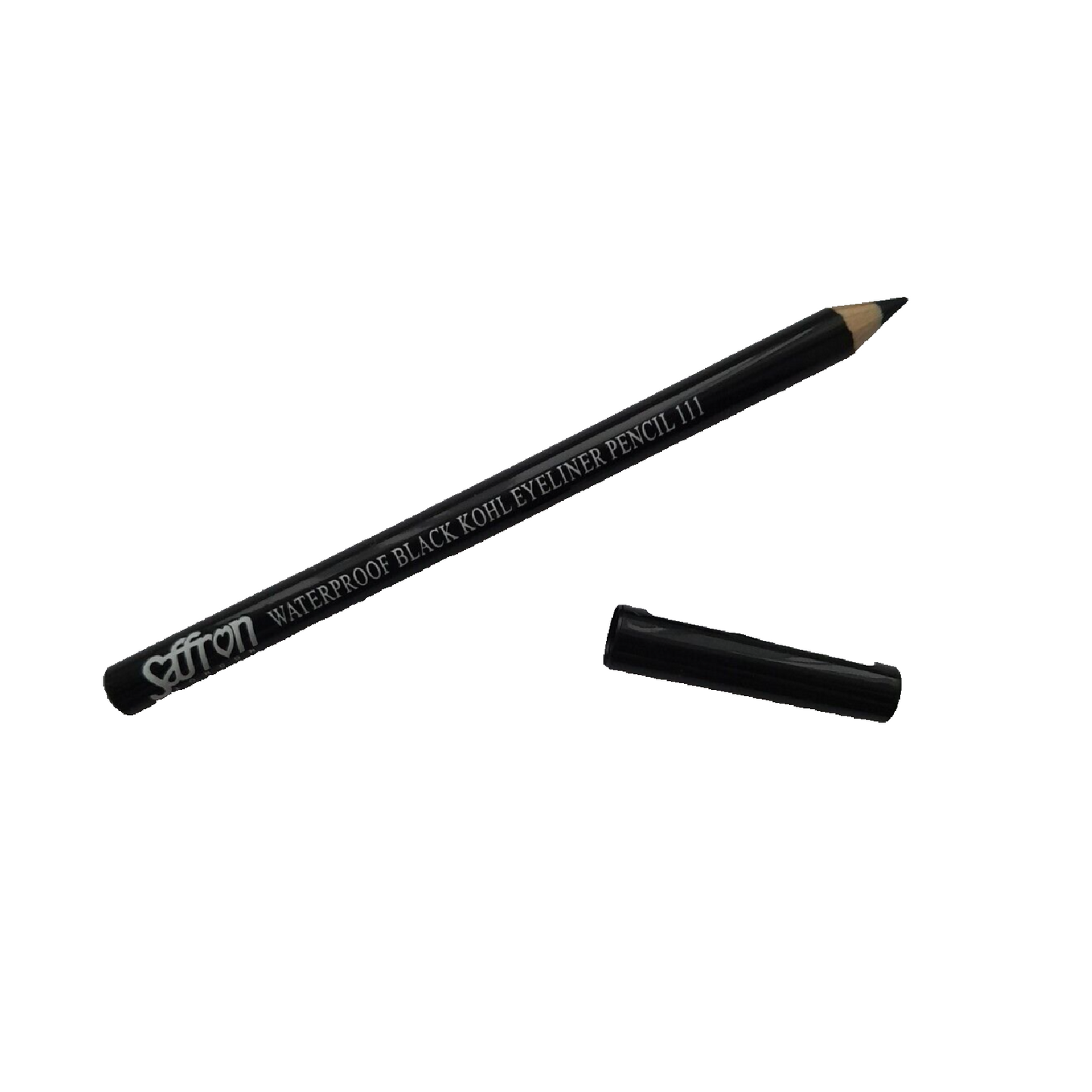 12 x SAFFRON WATERPROOF BLACK KOHL EYELINER PENCIL NO. 111