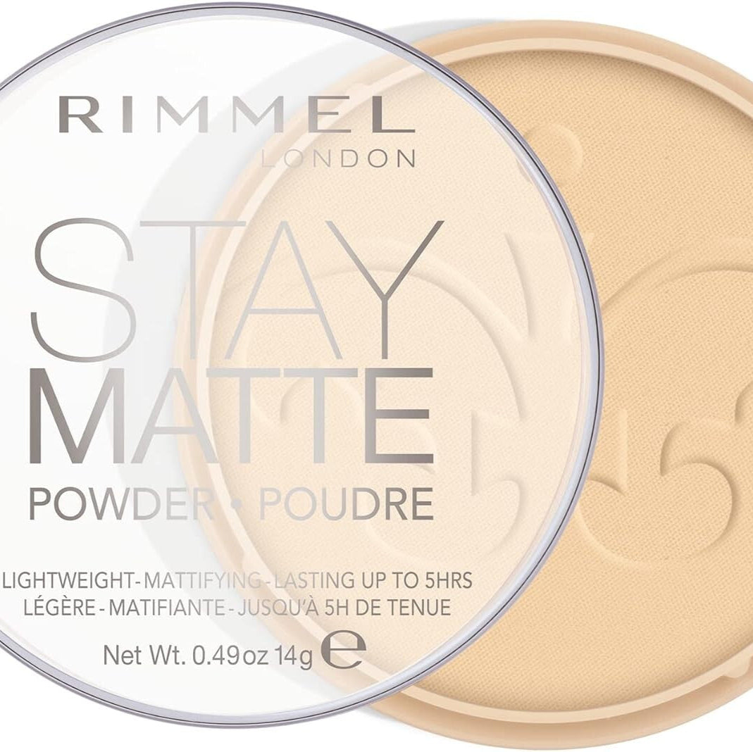 Rimmel Stay Matte Pressed Face Powder Transparent 14g Control Shine