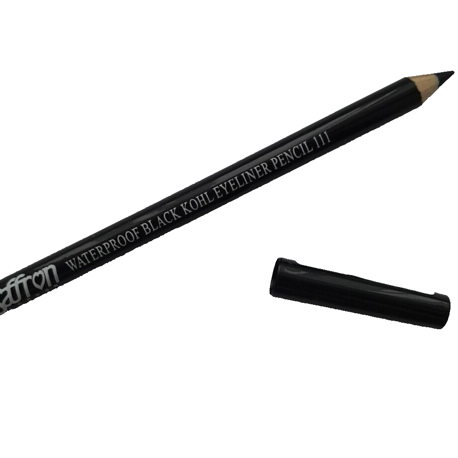 SAFFRON WATERPROOF BLACK KOHL EYELINER PENCIL EYE LINER NO. 111