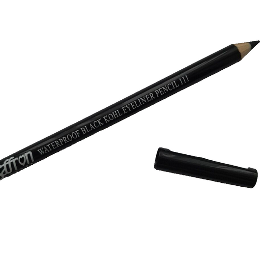 SAFFRON WATERPROOF BLACK KOHL EYELINER PENCIL EYE LINER NO. 111