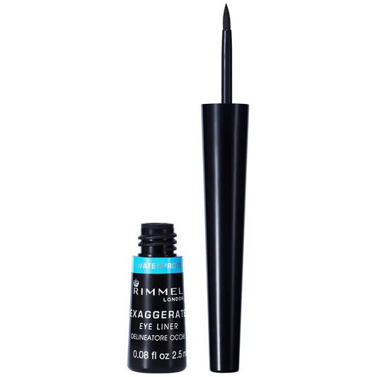 Rimmel Exaggerate Waterproof Liquid Eyeliner Glossy 003 Black Eye Liner