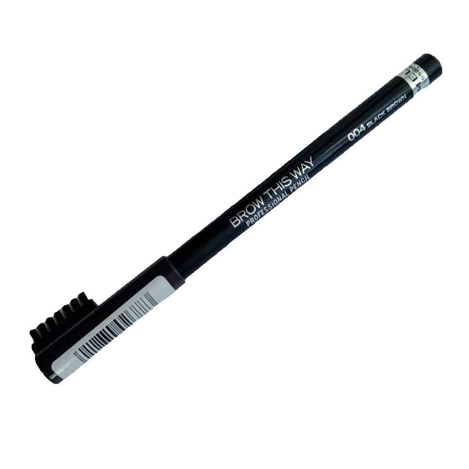 Rimmel Brow This Way Professional Liner Eyebrow Pencil With Brush 004 Black Brown