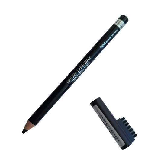 Rimmel Brow This Way Professional Liner Eyebrow Pencil With Brush 004 Black Brown