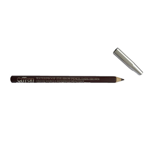 Saffron Waterproof Dark Brown Eyebrow Pencil