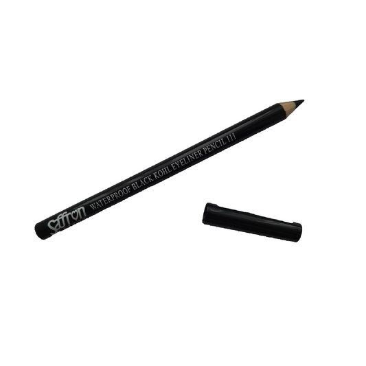 Saffron Waterproof Black Kohl Eyeliner Pencil No.111