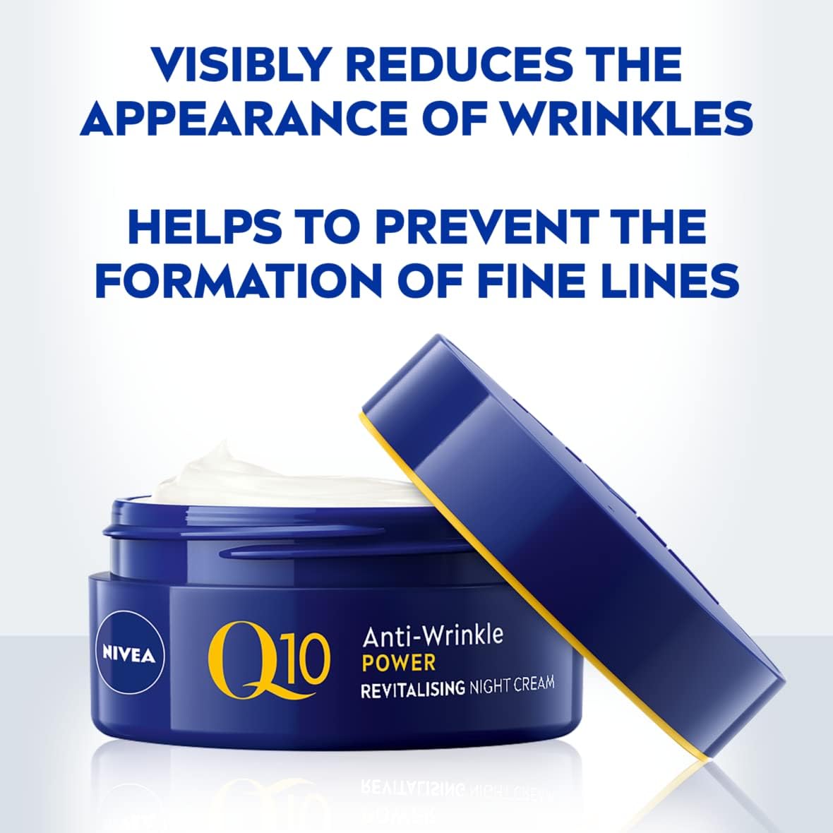 Q10 Anti-Wrinkle Power Revitalising Night Cream 50ml, Anti-Wrinkle Face Cream with Skin Identical Q10 and Creatine, Regenerative Night Cream