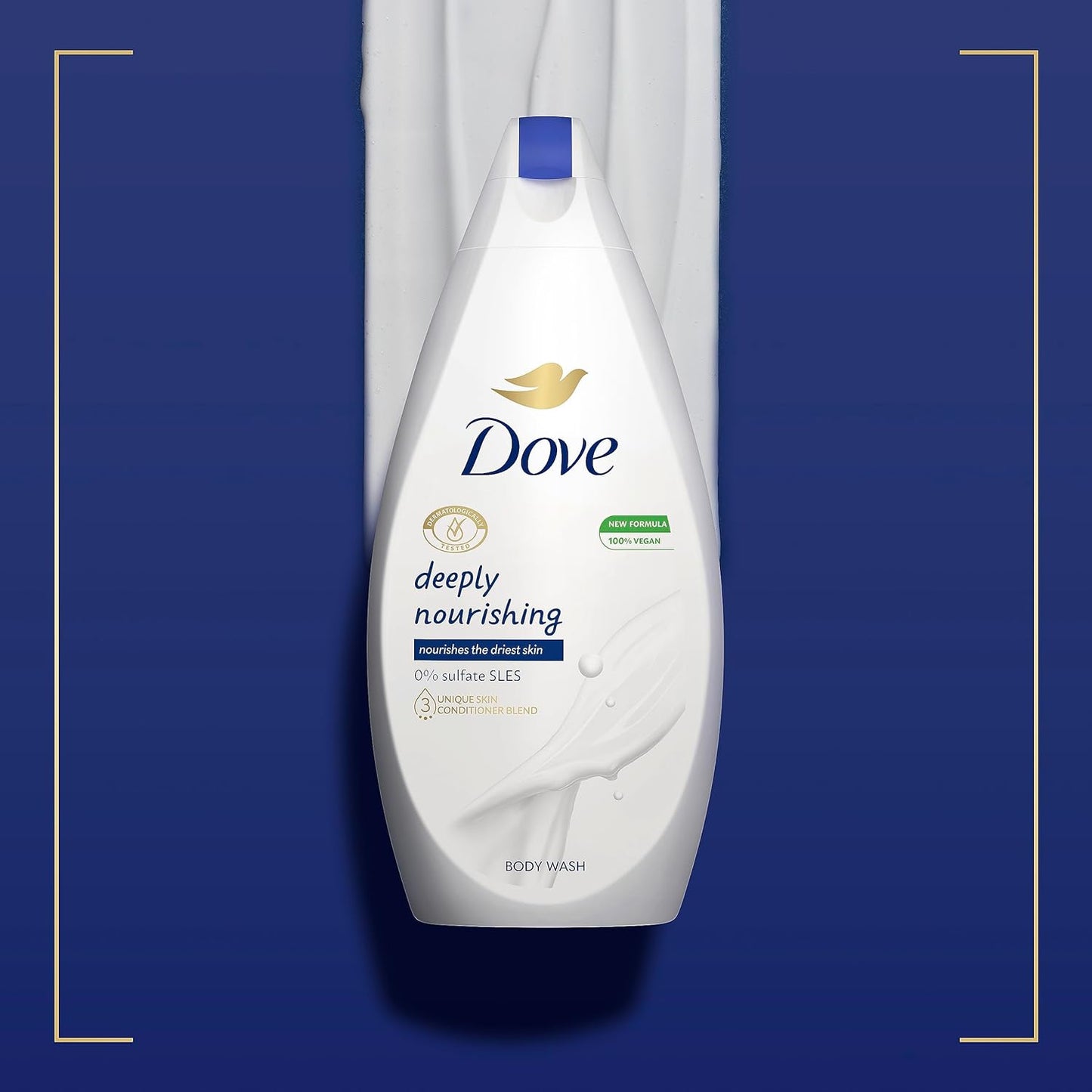 Dove Deeply Nourishing Shower Body Wash Microbiome Gentle Body Cleanser for Softer, Smoother Skin after One Shower 450ml